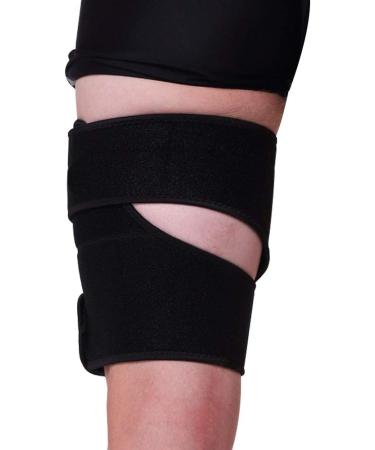 Ontyzz Adjustable Neoprene Thigh Bandage for Men & Women - Black Thigh Strap for Right & Left Leg (1 Pair) - Buy Online on GoSupps.com