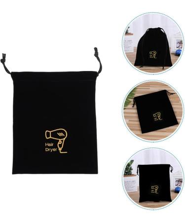 Cabilock 5pcs Hair Dryer Storage Bag Travel Hair Dryer Hair Dryer Travel Bag Hair Dryer Supplies Household 30X26X1CMx5pcs Blackx5pcs - Buy Online on GoSupps.com