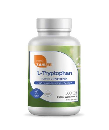 Zahler L-Tryptophan Purified L-Tryptophan 500 mg 60 Capsules