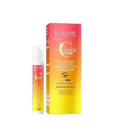 Eveline Cosmetics S rum Rafra chissant et claircissant pour les Yeux en Roll-on avec Vitamine C 3x Actio