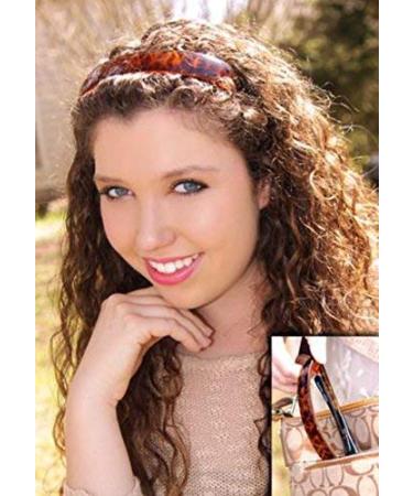 Square Hinged Headband in Tortoise - Lift & Style, Headache-Free Fit | One Size, Pack of 1 - Buy Online on GoSupps.com