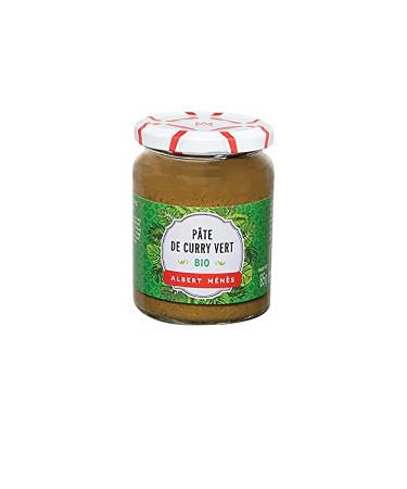 Organic Green Curry Paste - Exclusive Recipe - 100% Natural without Dyes or Preservatives - Blends of Spices, Vegetables and