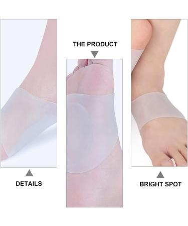 Exceart Foot Vault Bandage Gel Silicone Insoles - Orthopedic Arch Support Sleeves for Flatfoot & Plantar Fasciitis - 2 Pairs - Buy Online on GoSupps.com