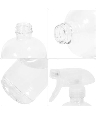 16oz Glass Spray Bottles - Refillable Boston Round Container for Essential Oils, Cleaning Products - White (2 Pack) - Buy Online on GoSupps.com