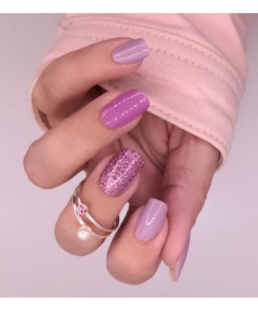 Zaubern gel4Home nail foils 16 pieces nail wraps (Purple Rules)