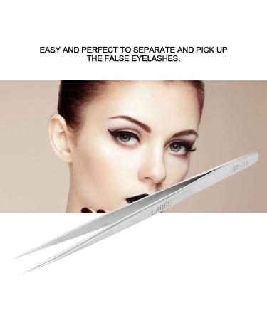 Tweezers Stainless Steel 4 Types Precision Tweezers Lightweight Good Tip Hardness Eye Lashes Extension Kit for People Eyelashes Extension Pointy Tweezers(ST - 11) - Buy Online on GoSupps.com