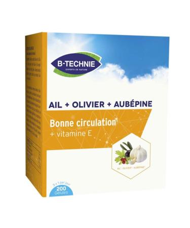 Biotechnie Garlic + Olive Tree + Hawthorn Good Circulation 200 Capsules