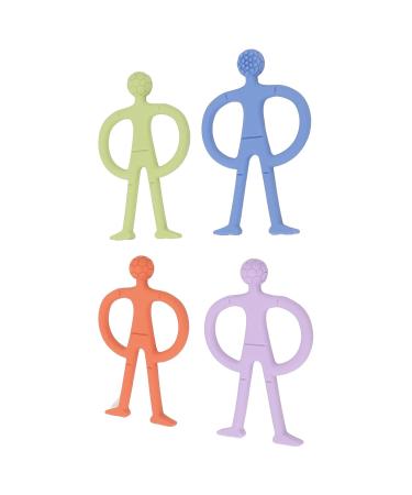 4 Unique Shape Kids Teether Toys | Easy to Hold Baby Teething Gift for Toddlers | International Shipping - Buy Online on GoSupps.com