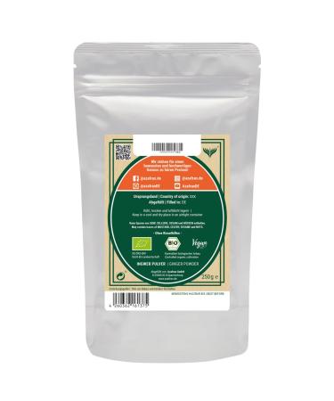 Buy Azafran ORGANIC Ginger Powder 250g - Premium Ground Ginger Root for Cooking & Health Benefits - International Shipping Available - Buy Online on GoSupps.com