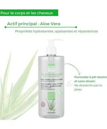 Cytolnat Ultra Gentle Cleansing Gel - Face Body Hair - Sensitive and fragile skin - Suitable for the entire family (Infants Children and Adults) - Fragrance-free - 500 ml - Buy Online on GoSupps.com