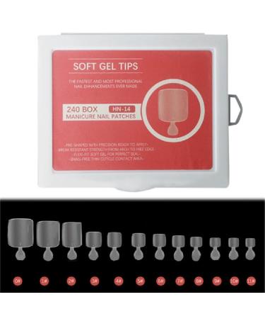 240pcs Fake French Toe Nails Set Press On Short Square Nail Kits Wearable False Nails Fashion Feet Nail Tips Art False Nails Toe Nails Flat Shape Wearable Nails Frosted