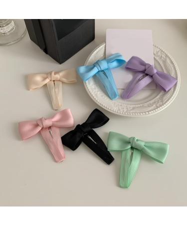 hgnxa Delicate Elegant Style Side Clip Hair Clip Sweet Girls y Style 3D knot Balletcore Purple - Buy Online on GoSupps.com
