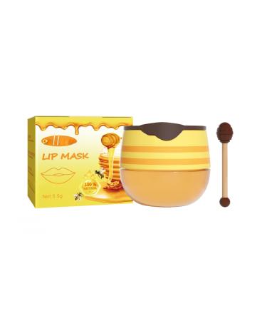 Honey Lip Mask Moisturizing Exfoliating Lip Care Bee Lip Balm