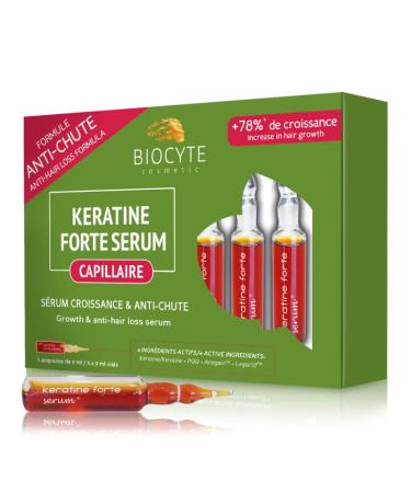 Biocyte Anti-Hair Loss Keratine Forte Serum - 5 Phials - Buy Online on GoSupps.com