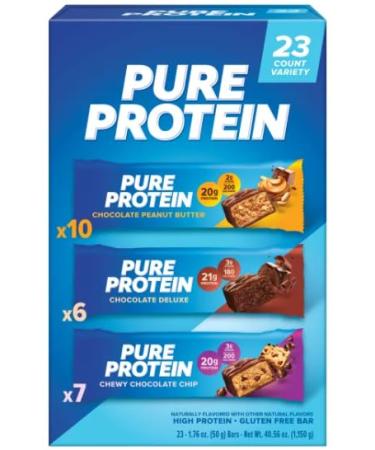 Protein Bars Variety Pack 1.76 oz 23-count