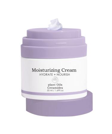 Daily Face Cream for Women Vitamin E Nourishing Face Lotion for Day and Night Beauty Products for Women for Vacation Home Dorm Business Trips Travel Tsuchiya Moisturizer Purple Type