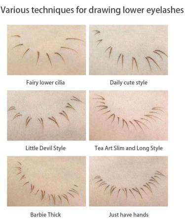 3D Lifelike Ultra-fine Liquid Lower Eyelash Pen Matte Gray Eyeliner Highlighter Brown Smooth Lasti Pencil Pen Eyeliner H9Q0 Long 101 # Gray Black 0.8g - Buy Online on GoSupps.com