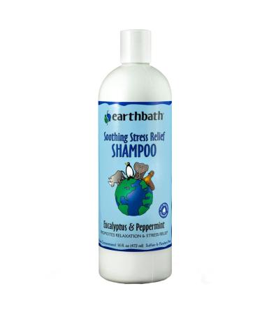 earthbath Soothing Stress Relief Shampoo for Pets, Eucalyptus & Peppermint, 16oz  Dog Shampoo for Stress Relief  Made in USA