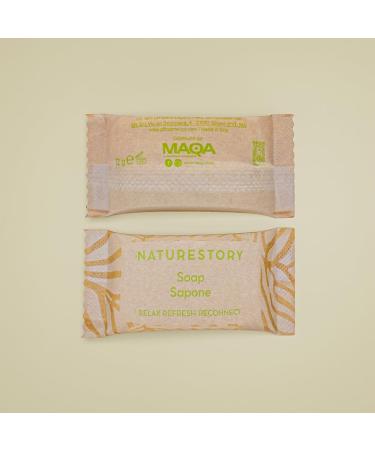  MAQA MAQA Pack of 100 Mini Scented Soaps 12g Disposable Soaps for Hotel and B&B Courtesy Line Mini Body Soap - Buy Online on GoSupps.com