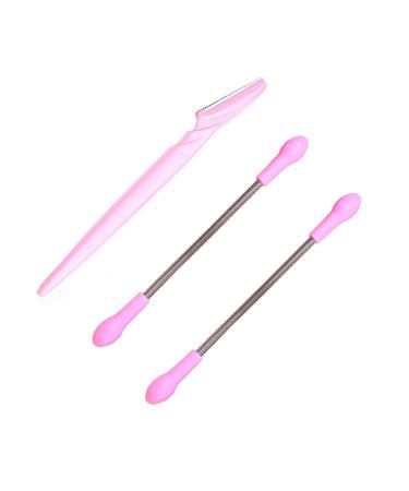 LEEQBCR-3 piece set Female facial epilator thread tool-Use this professional facial epilator to easily remove facial hair on the upper lip chin cheeks and neck. Comes with eyebrow trimming tools.