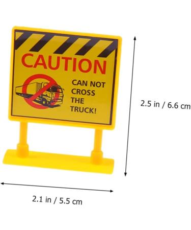 JojoFuny 5 Sets Car Flag Construction Traffic Sign Car Ornament Cupcake Toppers - 6.6*5.5CM - Buy Online on GoSupps.com