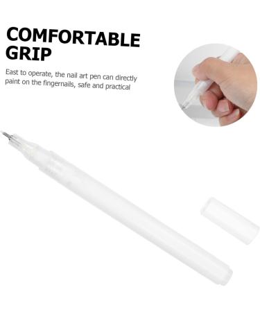 Healeved 1pc Nail Art Graffiti Pen Nail Art Tool Manicure Drawing Pen Waterproof Graffiti Pen Fingernail Painting Tool Dreadlocks Hair Tie Nail Doodling Pen Major White Drawing Tool Pp Miss 13x1cm White - Buy Online on GoSupps.com