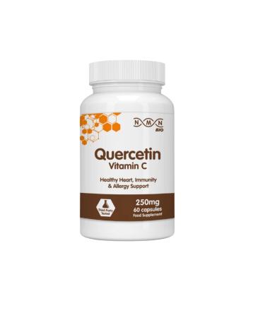 NMN Bio - Quercetin 250mg with Vitamin C and Citrus Bioflavonoids - 60 Capsules