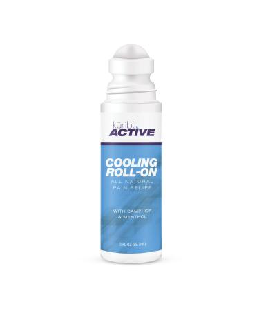 Kuribl Active Pain Relief Cooling Roll-On 3 oz Fast Acting Long Lasting Powerful Topical Pain Reliever. for Muscle Soreness and Joint Pain All Natural.