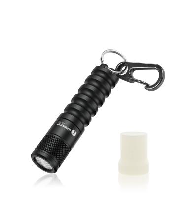 LUMINTOP EDC01 Keychain Flashlight 200 lumens Pocket EDC Flashlight 36 Hours Long Lasting IPX8 Waterproof for Daily use Black