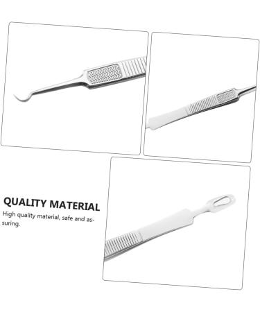 HAPINARY 9 Pcs Clip Comedone Extractor Instrument Tool Pimple Tweezers Blackhead Stainless Steel Silver - Buy Online on GoSupps.com