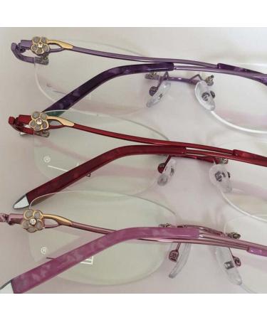 Metal Carved Flower Glasses Arm Replacement | Spare Parts for Borderless Glasses Frames - 1 Pair - Buy Online on GoSupps.com