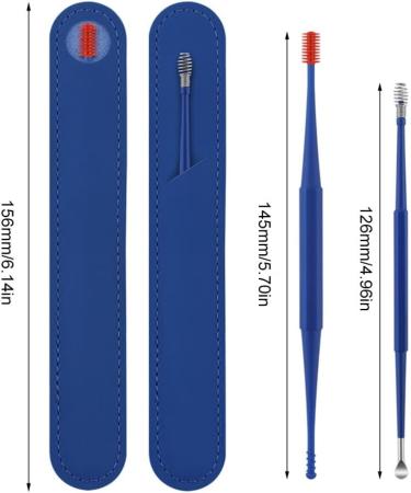 2Pcs Silicone Double-End Earpick Ear Wax Removal Tool Set - Black - Buy Online on GoSupps.com