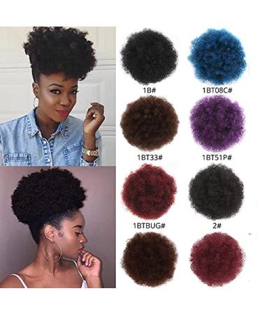 Claw Clip Ponytail Hair Extensions - 8-Inch Synthetic Kinky Straight Ponytail Puff (1BT30) - Natural Look & Easy Attachment - Buy Online on GoSupps.com