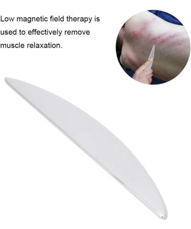 Verdant Touch Stainless Steel Gua Sha Massage Plate | 180mm Body Scraping Tool for Pain Relief & Facial Care - Buy Online on GoSupps.com