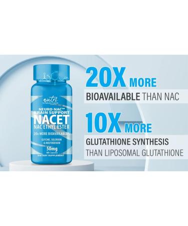 Neuro NAC Supplement - N-Acetyl Cysteine Ethyl Ester - Boost Glutathione 10x - 60 Capsules - Buy Online on GoSupps.com