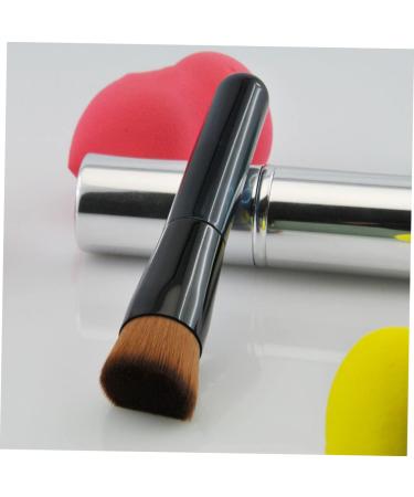 Buy Inclined Flat Head Makeup Brush - Fluffy Blush & Foundation Brush | Portable Cosmetics Tool - Buy Online on GoSupps.com