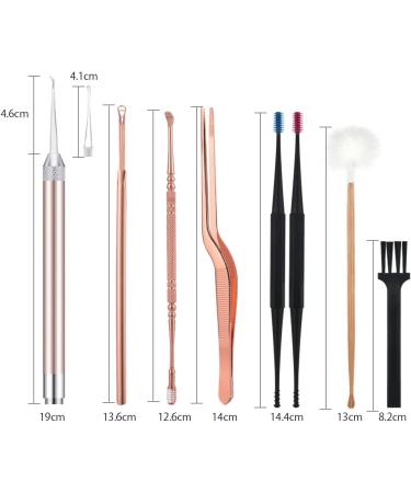 ZYZMH LED Lighting Ear Spoon Ear Cleaning Set Ear Wax Remover Feather Stick Earpick Earwax 1 D - Buy Online on GoSupps.com