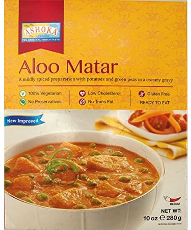 Ashoka Delhi Dal Makhani & Aloo Matar Ready Meal Bundle - 6 Pack (280g Each) | Authentic Indian Cuisine Delivered Worldwide - Buy Online on GoSupps.com