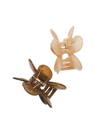 Matte Jelly Clear Flower Claw Clips Variety Pack - 12pcs | Non Slip Strong Hold Hair Barrettes for Thick Hair - Buy Online on GoSupps.com