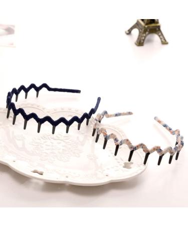 Frcolor Bohemia Headband - Plastic Teeth Comb Hair Accessories for Women & Girls - Shark Tooth Fabric Hair Tie - Buy Online on GoSupps.com