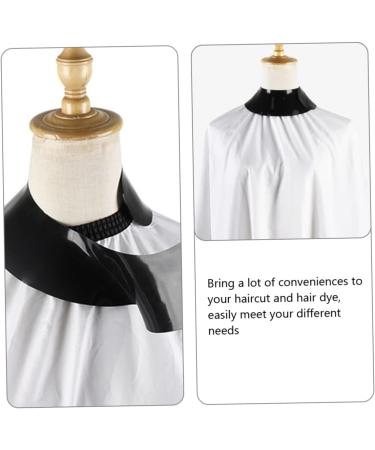 FOMIYES Black Hair Dye & Makeup Cape Silicone Neck Wrap Guard for Hair Cutting & Barber Use - Buy Online on GoSupps.com