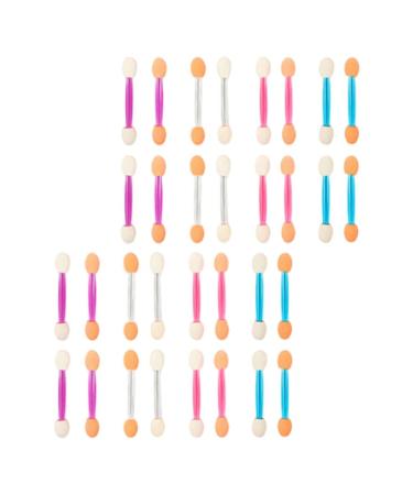 KALLORY Makeup Sponge Set Glitter Eye Shadow Eyeshadow Eye Shadow Brush Eyeshadow Sponge Brush Dual- end Practical Eyeshadow (120 Pcs) Makeup Eyeshadow Glitter Eyeshadow