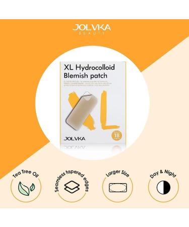 JOLVKA Large Blemish Patch 18 Strips (XL) Hydrocolloid Patches Spot Dots Zit Stickers for Face 18 Patches - Buy Online on GoSupps.com