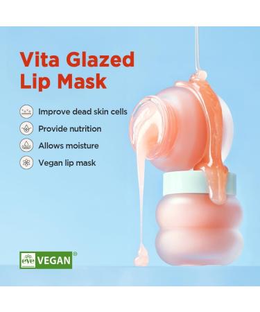 Vita Glazed Lip Mask 20ml - Super Moisturizing Night Lip Care | Easy Washable Melts into Lips - Shop Now - Buy Online on GoSupps.com