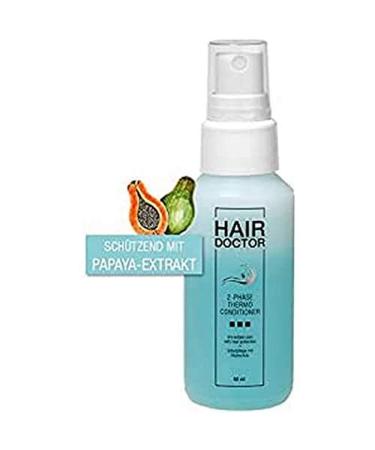 Hair Doctor 2-phase Thermo Professional hair conditioner anti-frizz and heat protection protecting with papaya extract travel size 50 ml odorless (1 Pack)