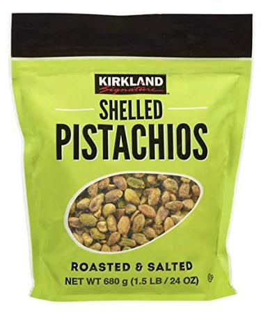 Kirkland Signature Shelled Roasted & Salted Pistachios - 1.5 lbs - Buy Online on GoSupps.com
