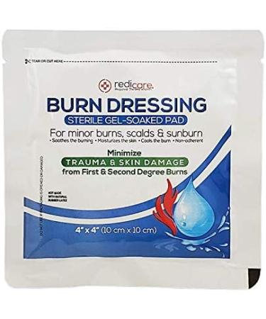 Burn Gel Dressing 4x4 - 8 Pack | First Aid Treatment for Burns, Scalds & Sunburns - Buy Online on GoSupps.com
