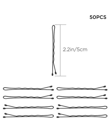 AIEX 50pcs Hair Pins & Clips - Secure Hold Hair Barrettes for Women & Girls - Perfect for Hair Salon (Black) - Buy Online on GoSupps.com