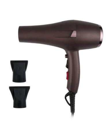 2000W Professional Hair Dryer with Air Nozzle Ionic Salon Powerful Hairdryer AC Motor Fast Blow Dryer with 3 Heat 2 Speed Cool Shot Long Cable Quiet for Home and Salon Men and Women Brown Small Gift