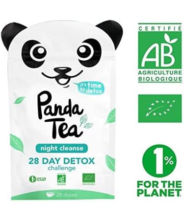 Panda Tea - Night Cleanse - Certified organic detox tea & infusions - 28 sachets - anti-bloating and flat stomach - Buy Online on GoSupps.com